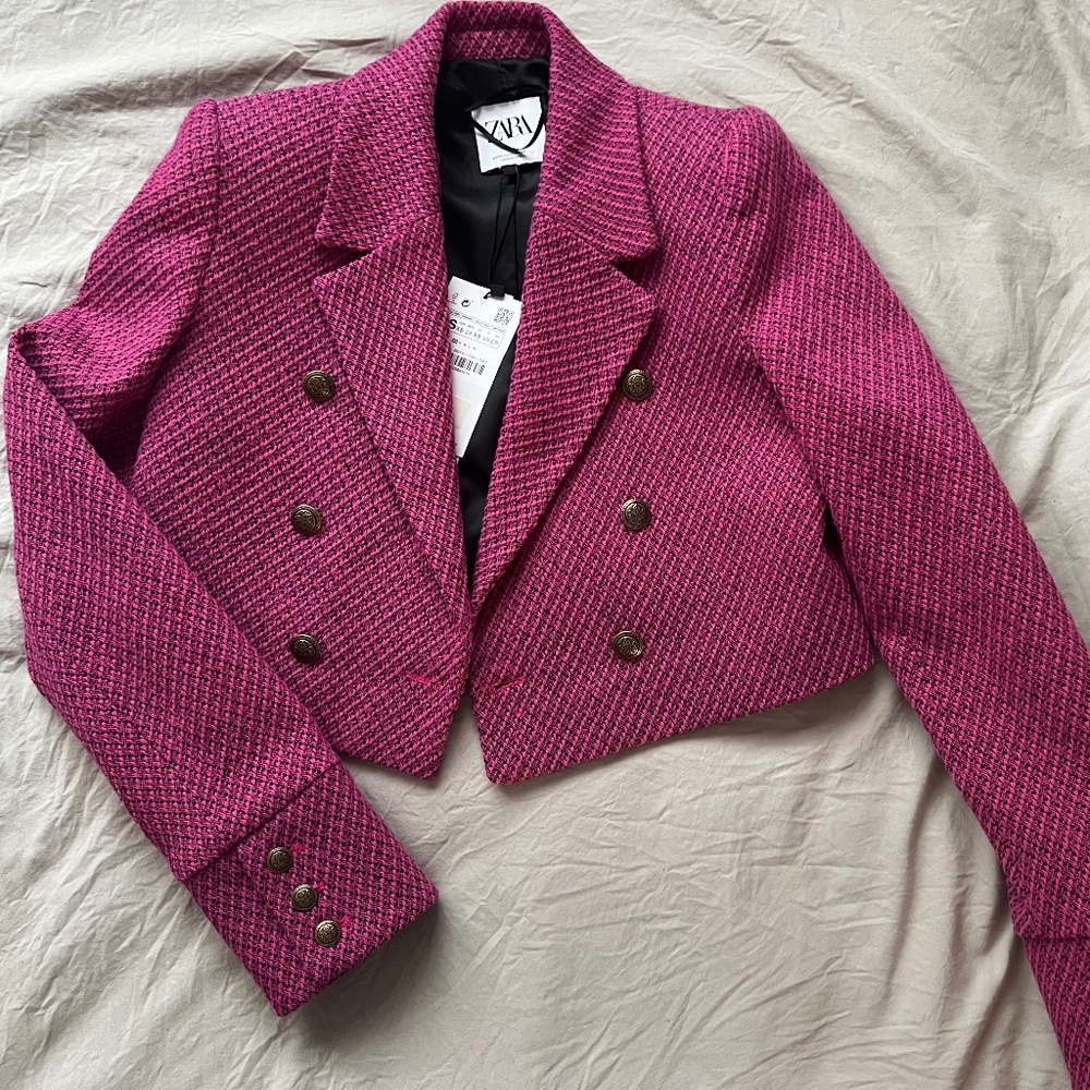 Zara cropped blazer